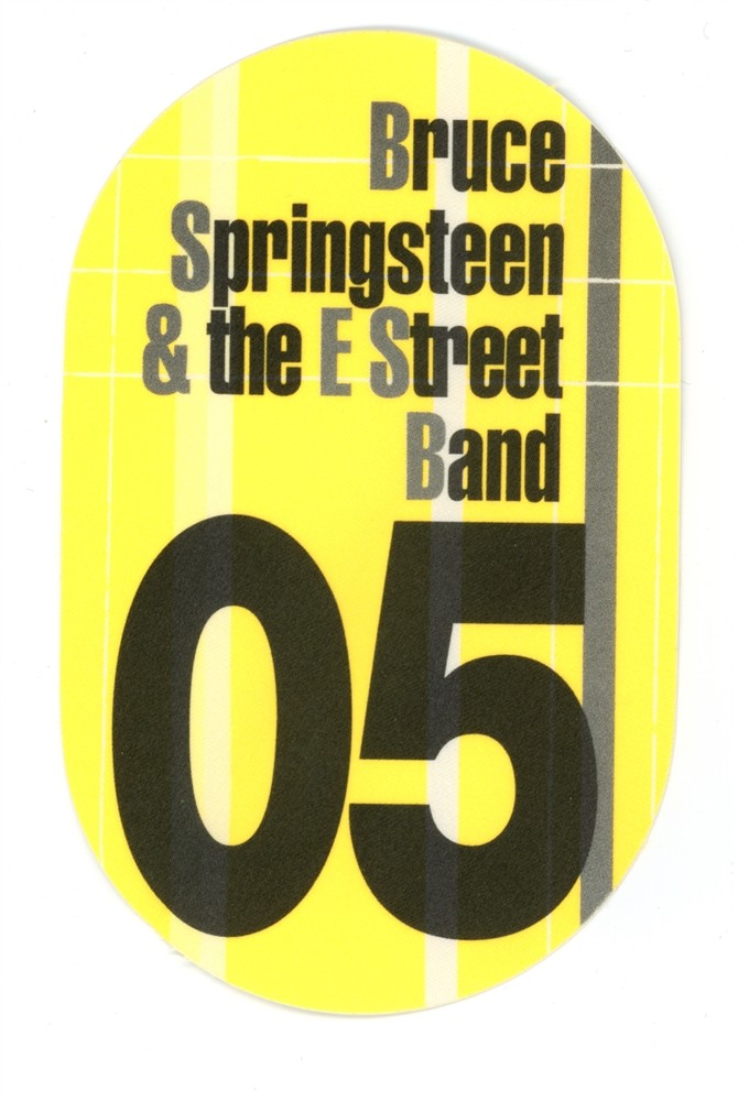 Bruce Springsteen 2005 Devils & Dust Concert Tour Night 05 Backstage Pass