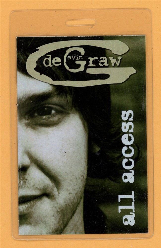 Gavin DeGraw 2003 Chariot Tour All Access Laminated Backstage Pass