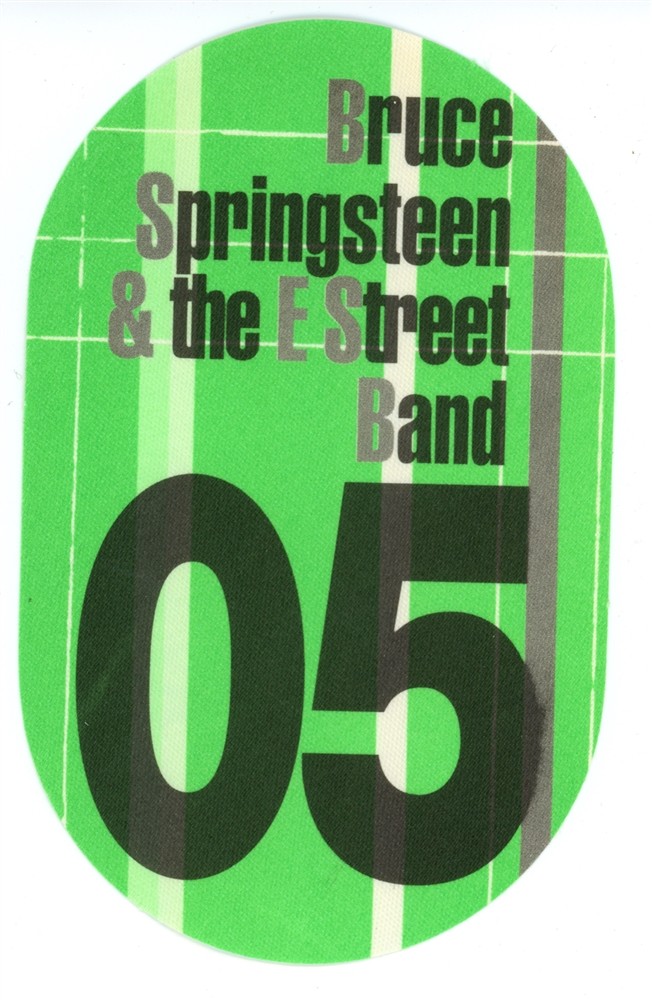 Bruce Springsteen 2005 Devils & Dust Concert Tour Night 05 Backstage Pass