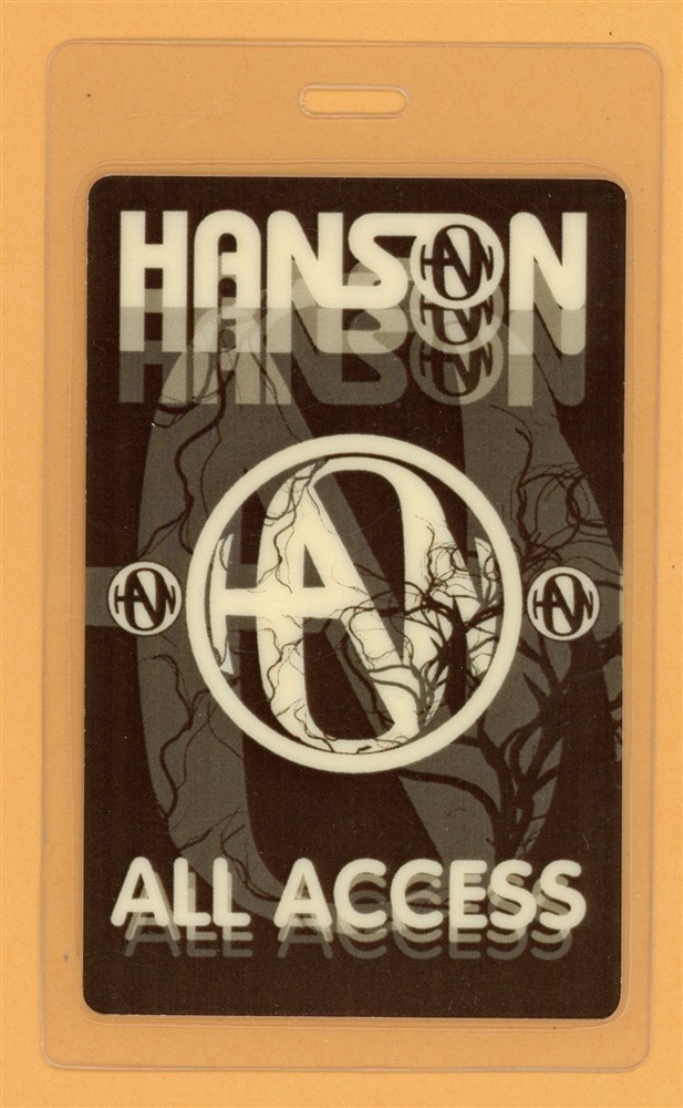Hanson 2000 This Time Around Tour AA Laminated Backstage Pass