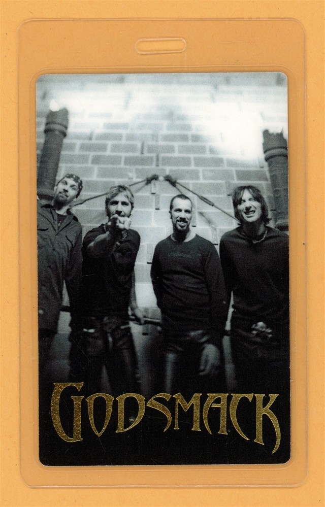Godsmack 1998 Concert Tour Laminated Backstage Pass