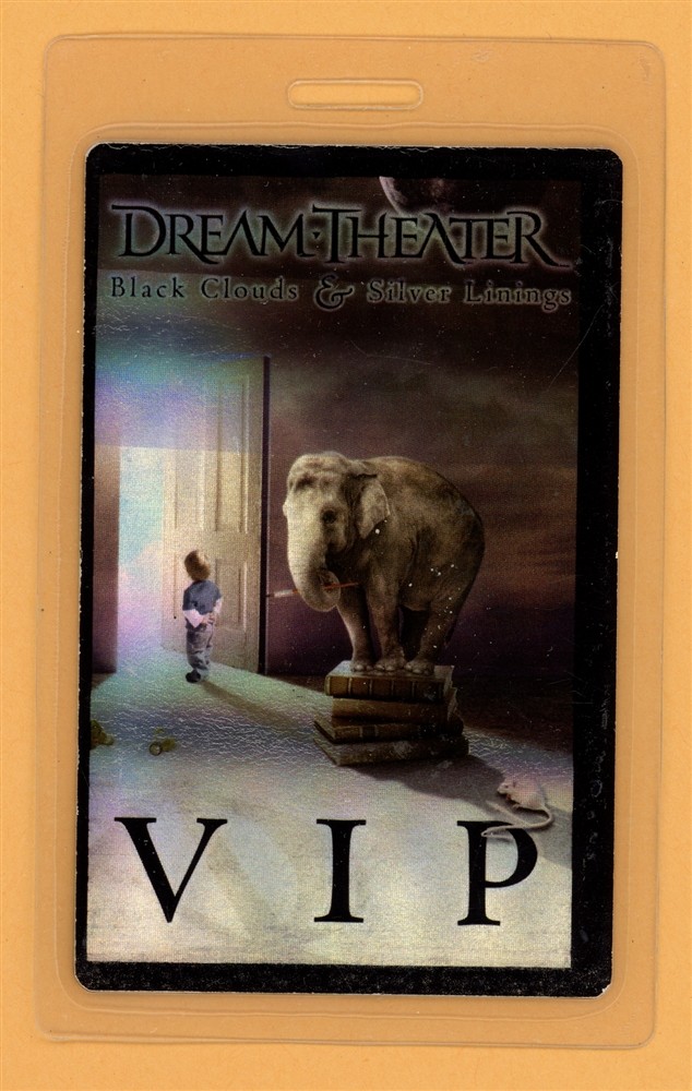 Dream Theater 2008 Black Clouds Silver Linings VIP Laminated Backstage Pass