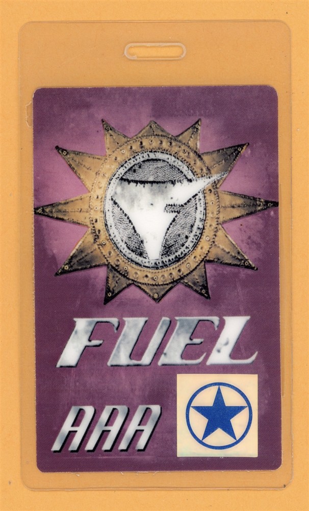 Fuel 2000 Something Like Human Tour AAA Laminated Backstage Pass