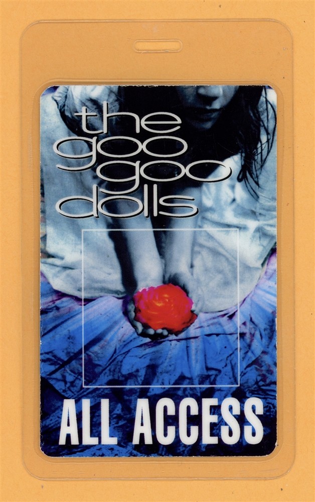 Goo Goo Dolls 2000 Gutterflower Tour All Access Laminated Backstage Pass