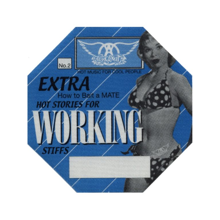 Aerosmith 1998 Nine Lives Concert Tour Working Backstage Pass