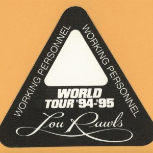 Lou Rawls 1994 Concert Tour WORKING Backstage Pass