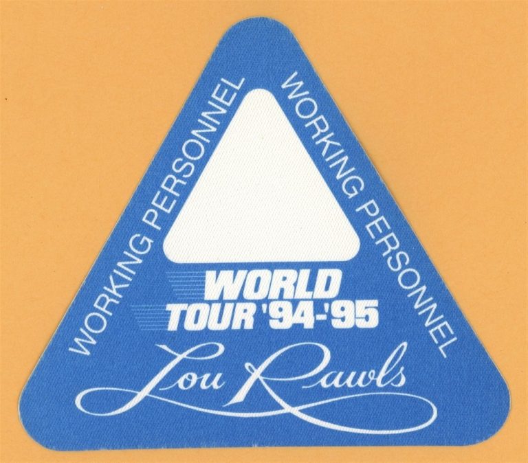 Lou Rawls 1994 Concert Tour WORKING Backstage Pass