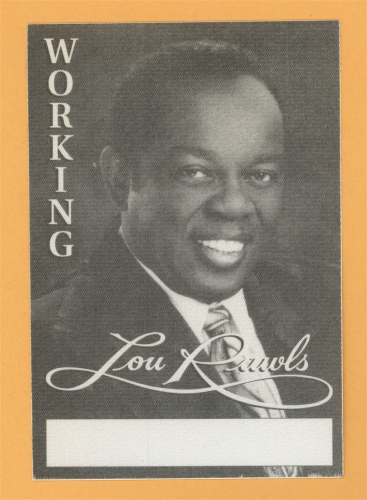Lou Rawls 1995 Concert Tour WORKING Backstage Pass