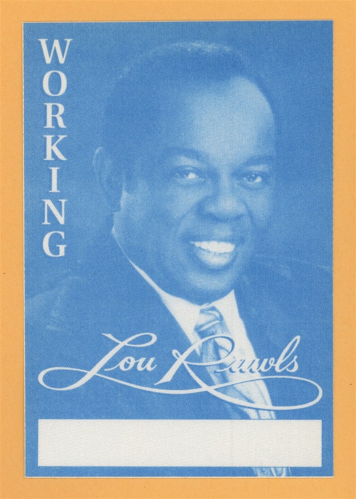 Lou Rawls 1995 Concert Tour WORKING Backstage Pass
