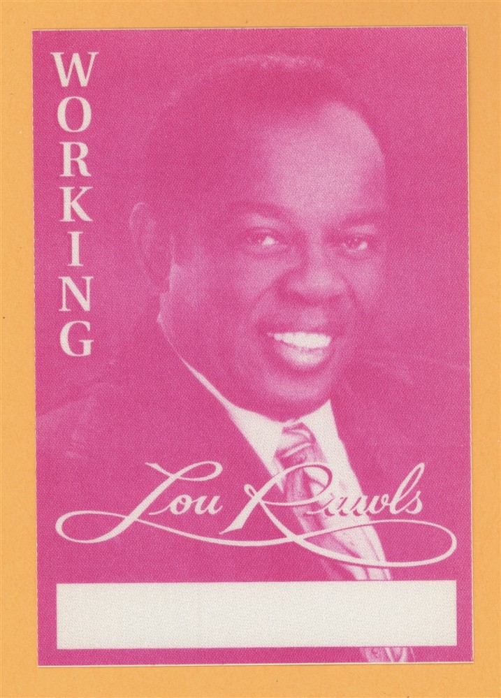 Lou Rawls 1995 Concert Tour WORKING Backstage Pass