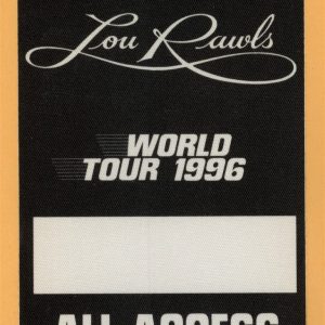 Lou Rawls 1996 Concert Tour ALL ACCESS Backstage Pass