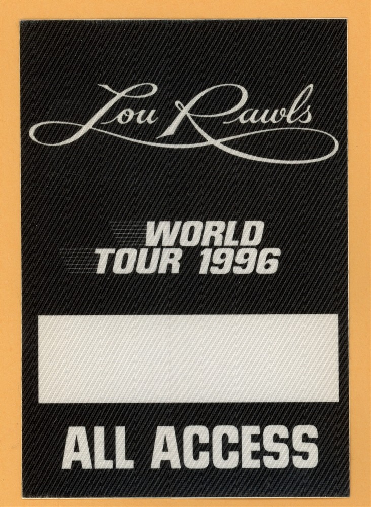 Lou Rawls 1996 Concert Tour ALL ACCESS Backstage Pass