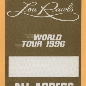 Lou Rawls 1996 Concert Tour ALL ACCESS Backstage Pass