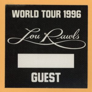 Lou Rawls 1996 Concert Tour GUEST Backstage Pass