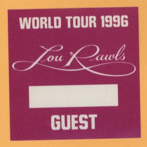 Lou Rawls 1996 Concert Tour GUEST Backstage Pass