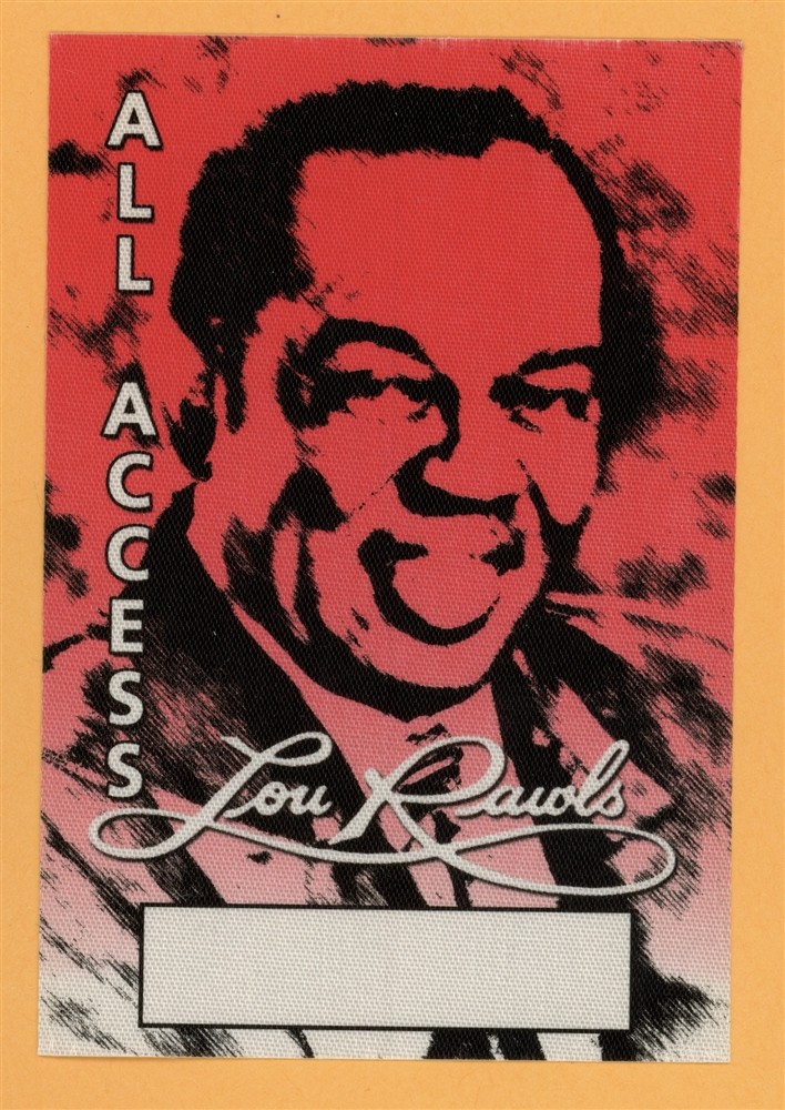 Lou Rawls 1998 Concert Tour ALL ACCESS Backstage Pass