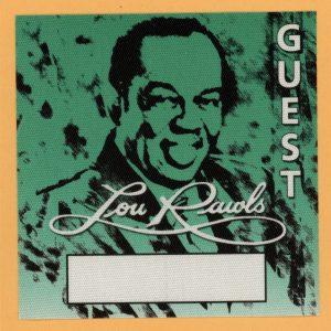 Lou Rawls 1998 Concert Tour GUEST Backstage Pass