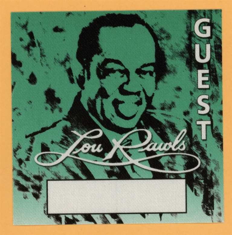Lou Rawls 1998 Concert Tour GUEST Backstage Pass