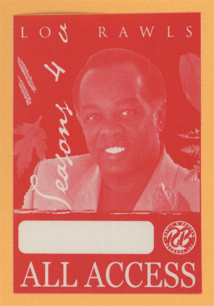 Lou Rawls 1998 Seasons 4 U Concert Tour ALL ACCESS Backstage Pass