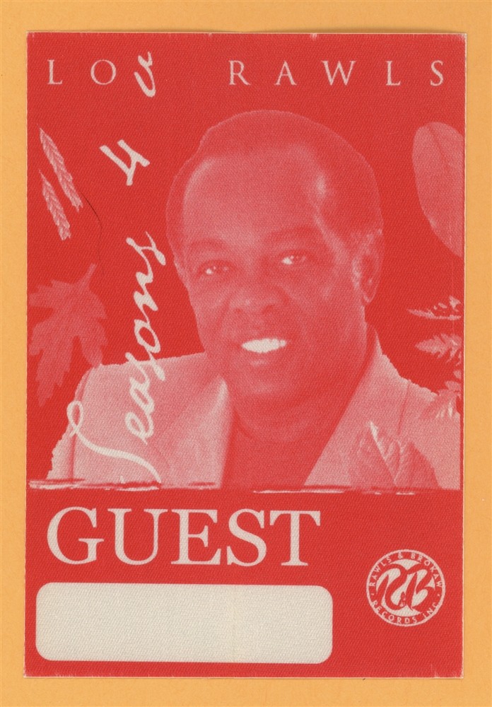 Lou Rawls 1998 Seasons 4 U Concert Tour GUEST Backstage Pass