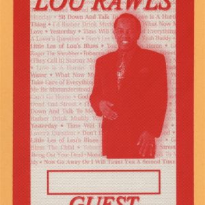 Lou Rawls 1999 Concert Tour GUEST Backstage Pass