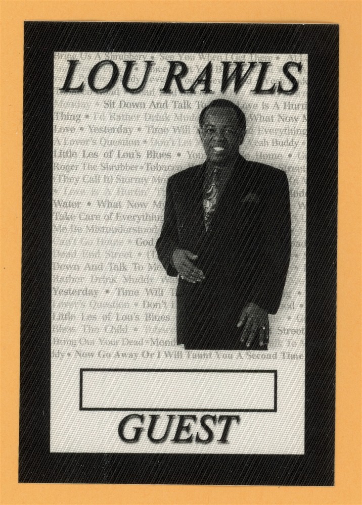 Lou Rawls 1999 Concert Tour GUEST Backstage Pass