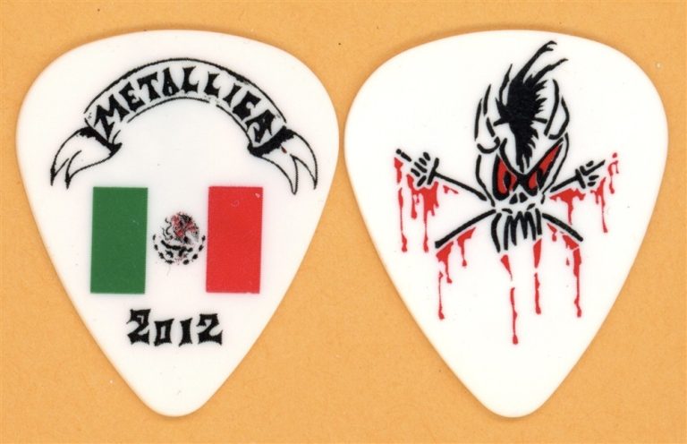 Metallica Kirk Hammett Scary Guy Vintage Guitar Pick - 2012 Mexico Tour