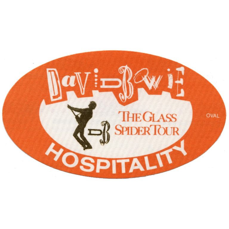 David Bowie 1987 The Glass Spider Concert Tour Hospitality Backstage Pass