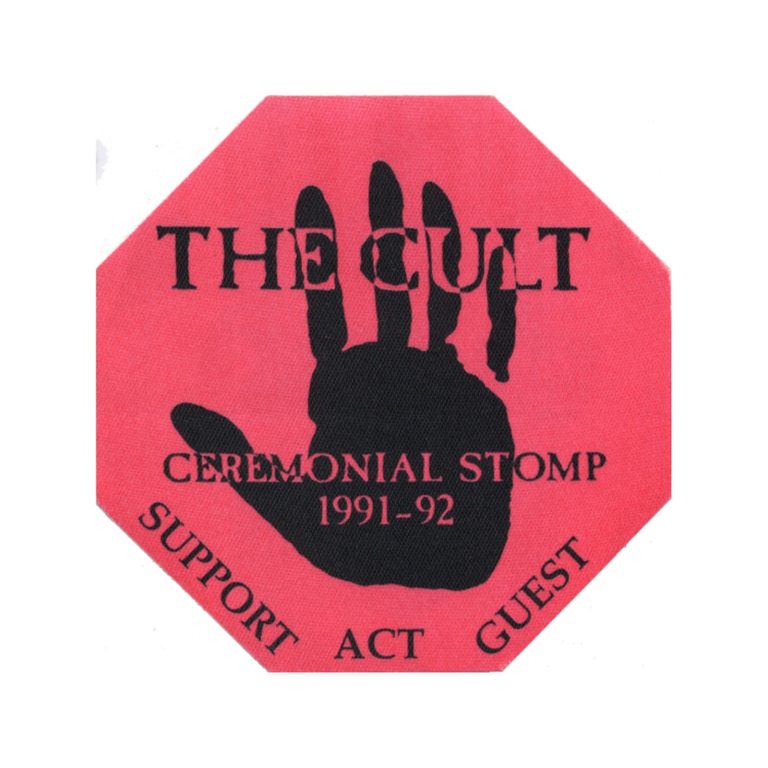 The Cult 1991 Ceremonial Stomp Concert Tour Support Guest Backstage Pass