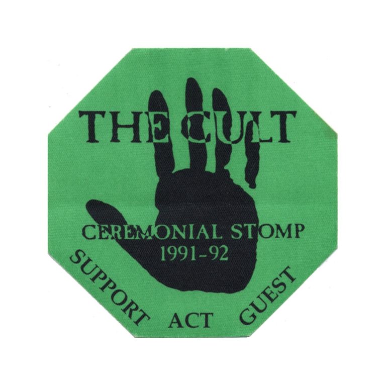 The Cult 1991 Ceremonial Stomp Concert Tour Support Guest Backstage Pass