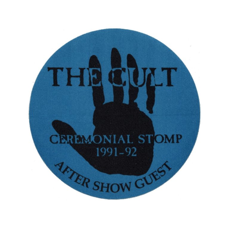 The Cult 1991 Ceremonial Stomp Concert Tour Aftershow Backstage Pass