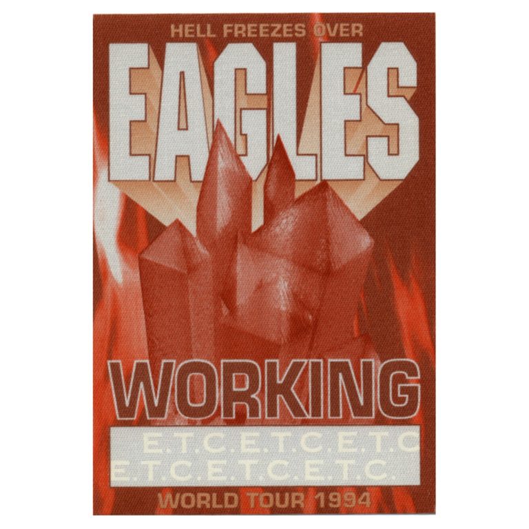 The Eagles 1994 Hell Freezes Over Concert Tour Working Backstage Pass