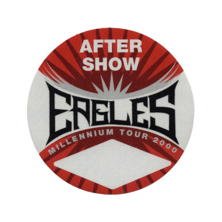 The Eagles 2000 Millennium Concert Tour Aftershow Backstage Pass