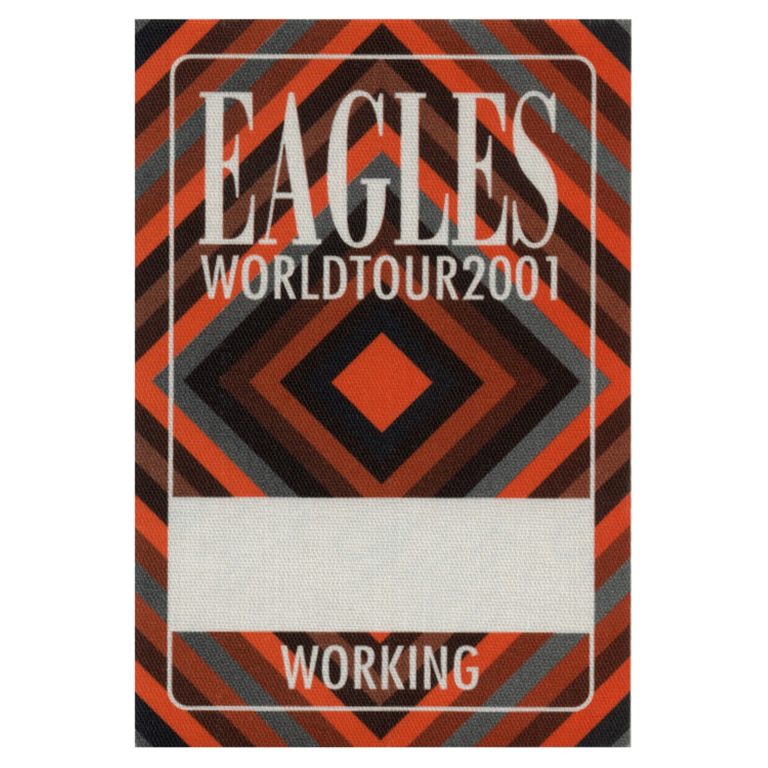 The Eagles 2001 Concert Tour Working Backstage Pass