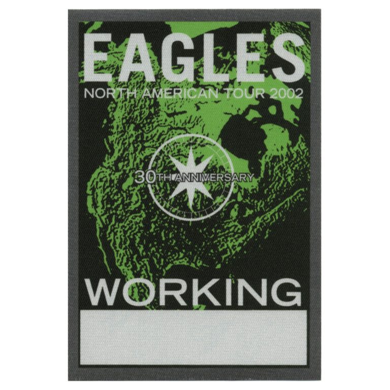 The Eagles 2002 30th Anniversary Concert Tour Working Backstage Pass