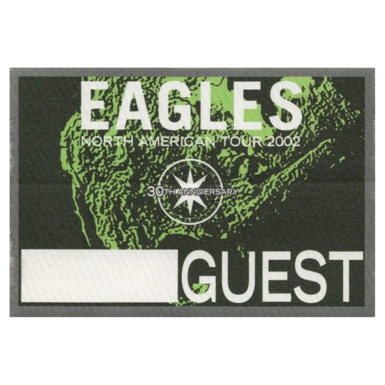 The Eagles 2002 30th Anniversary Concert Tour Guest Backstage Pass