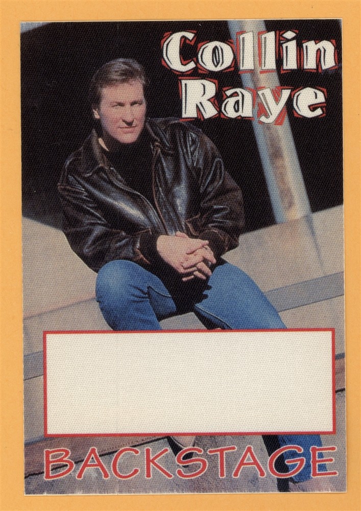 Collin Raye 1995 Concert Tour Backstage Pass