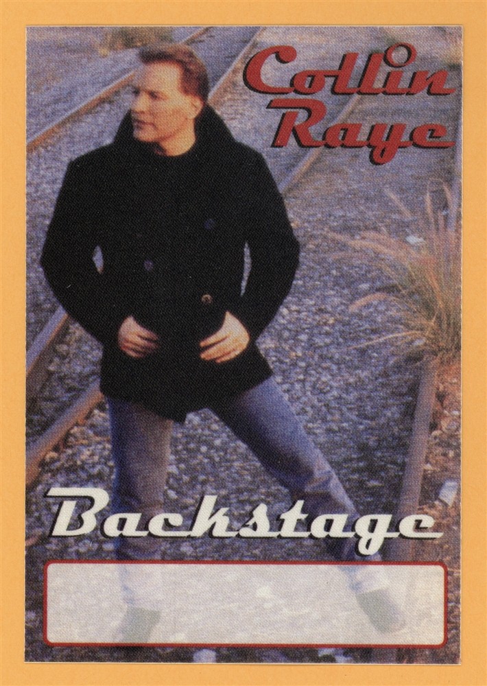 Collin Raye 1996 Concert Tour Backstage Pass