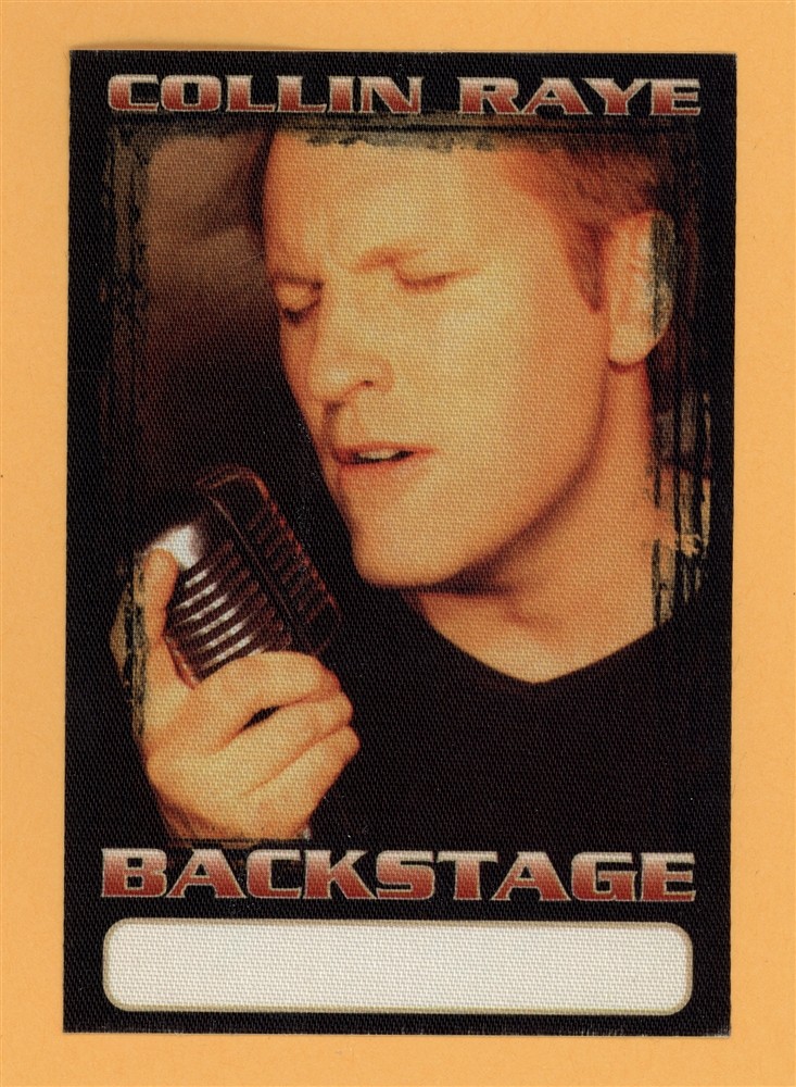 Collin Raye 1998 The Walls Came Down Concert Tour Backstage Pass