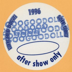 Goo Goo Dolls 1996 A Boy Name Goo Concert Tour AFTER SHOW Backstage Pass