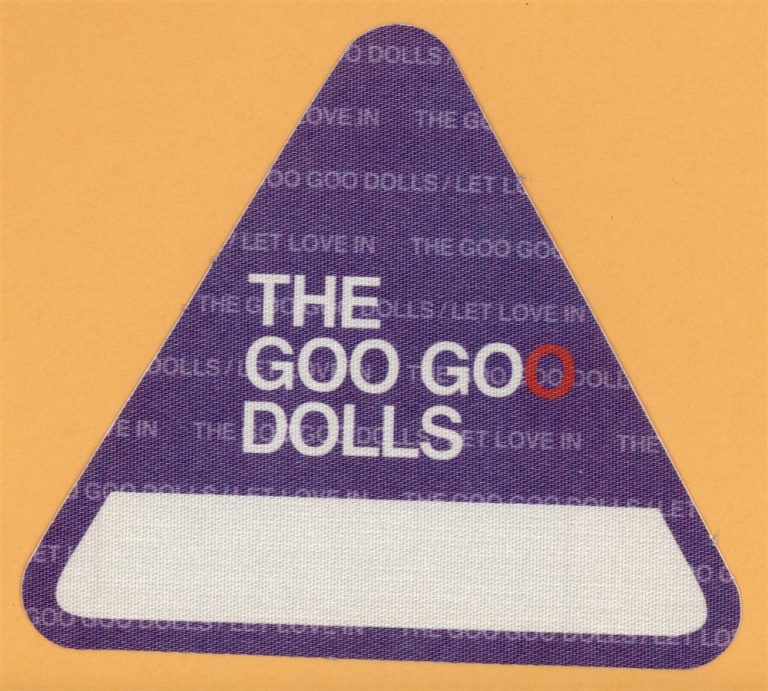 Goo Goo Dolls 2006 Let Love In Concert Tour AFTER SHOW Backstage Pass