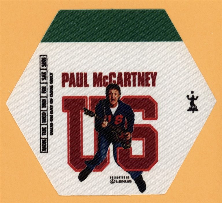 Paul McCartney 2005 Chaos and Creation Concert Tour Backstage Pass