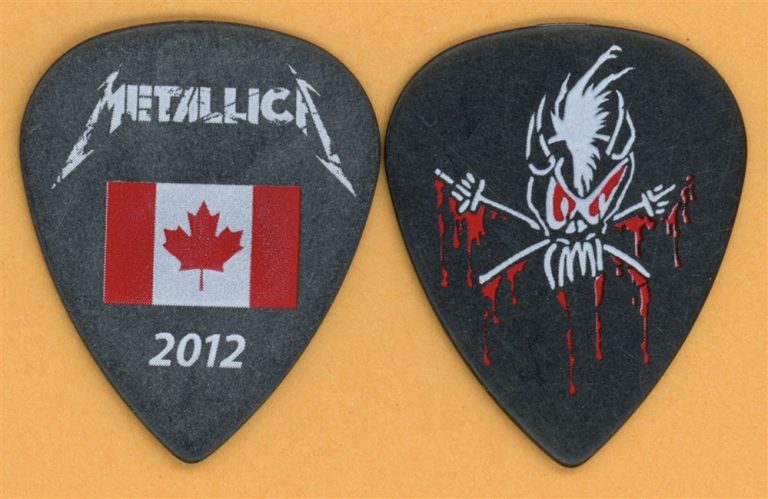 Metallica James Hetfield Scary Guy Vintage Guitar Pick - 2012 Canada Tour