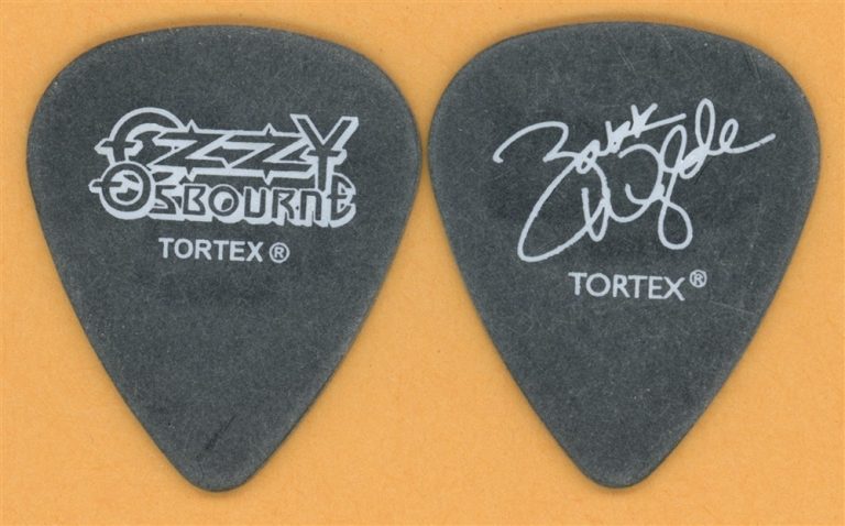 Ozzy Osbourne Zakk Wylde Vintage Guitar Pick - 2007 Tour