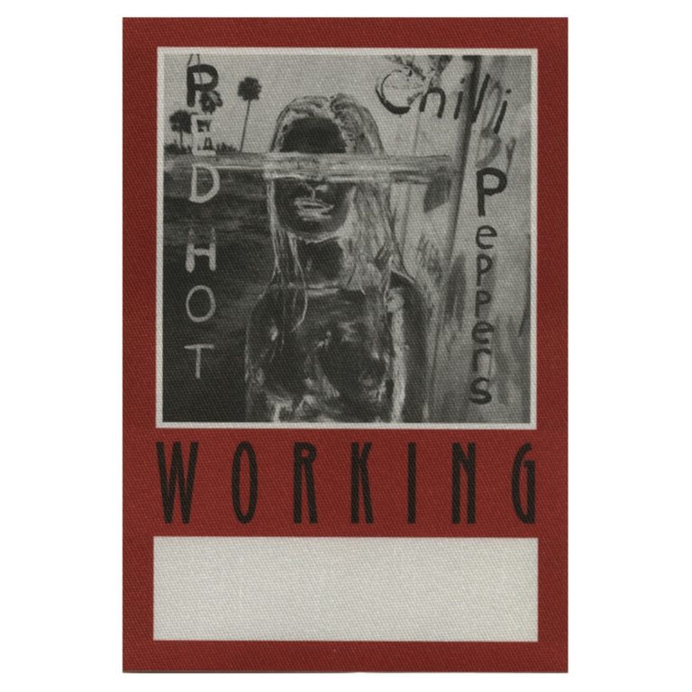 Red Hot Chili Peppers 2002 By the Way Concert Tour Working Backstage Pass