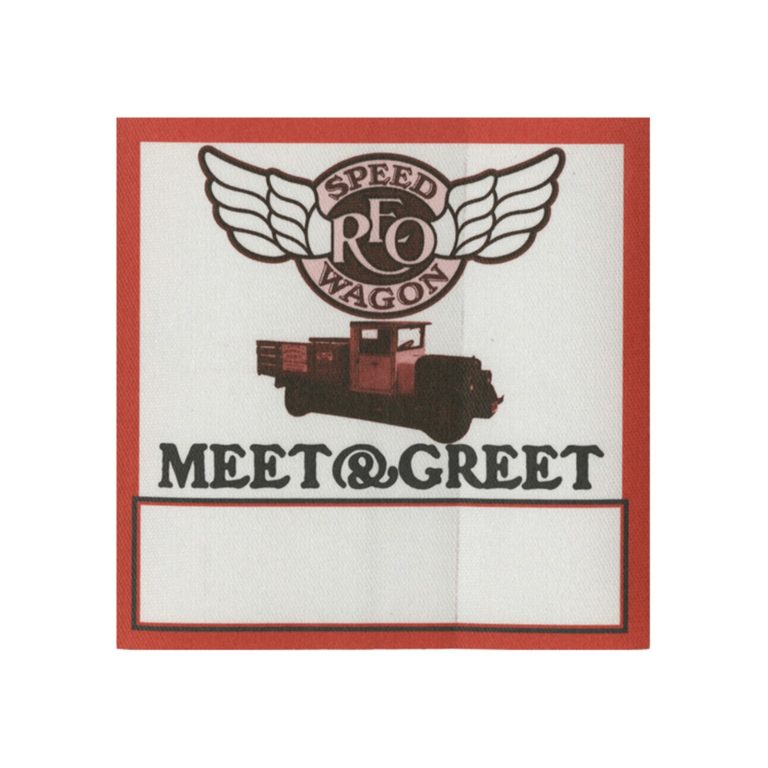 REO Speedwagon 2001 Concert Tour Meet & Greet Backstage Pass