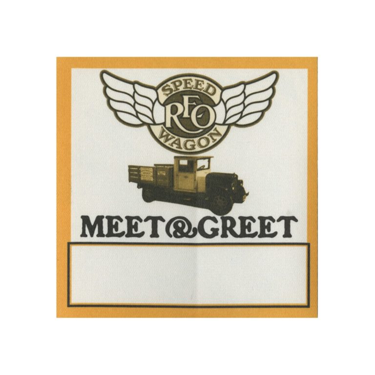 REO Speedwagon 2001 Concert Tour Meet & Greet Backstage Pass