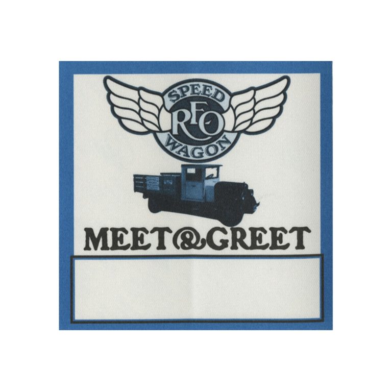 REO Speedwagon 2001 Concert Tour Meet & Greet Backstage Pass