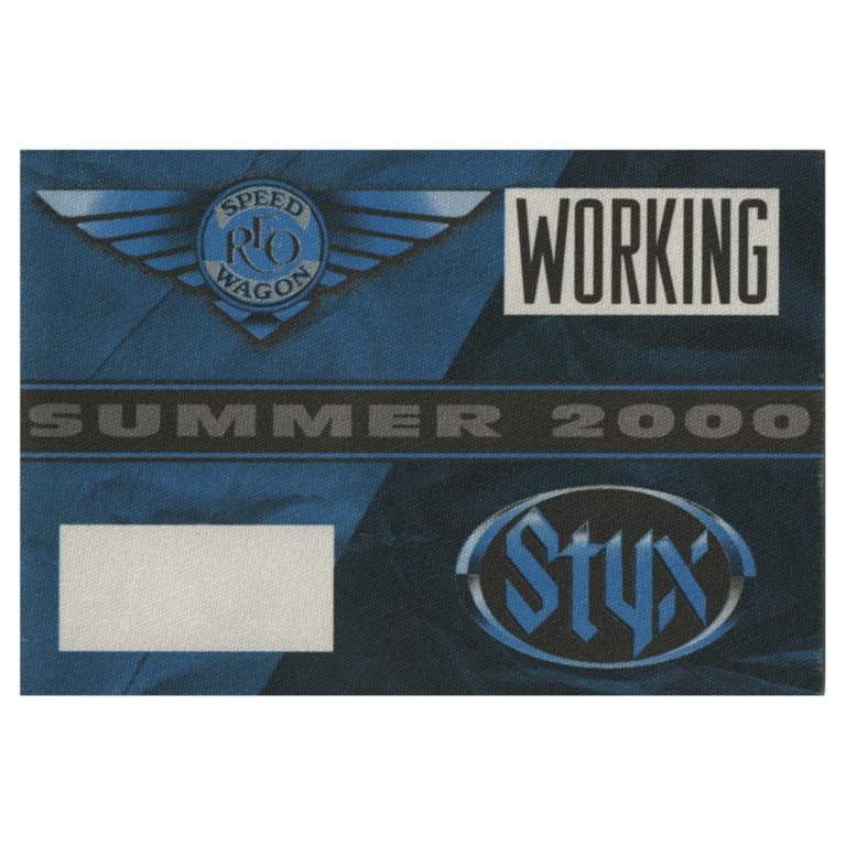 REO Speedwagon 2000 Arch Allies Concert Tour Working Backstage Pass
