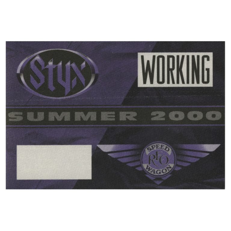 REO Speedwagon 2000 Arch Allies Concert Tour Working Backstage Pass